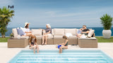 Transformer Patio Conversation Set - Modular 6 Piece to 10