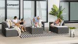 Transformer Patio Conversation Set - Modular 9 Piece to 15