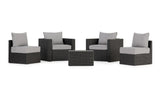 Transformer Patio Conversation Set - Modular 3 Piece to 5