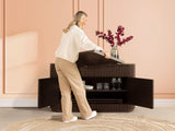 Transformer Round Sideboard - Panel Storage