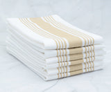 Striped Napkins - Cloth Napkins Set of 6