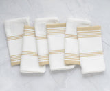 Striped Napkins - Cloth Napkins Set of 6