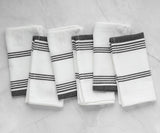 Striped Napkins - Cloth Napkins Set of 6