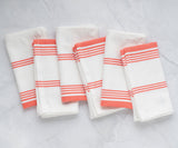 Striped Napkins - Cloth Napkins Set of 6