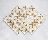 Printed Napkins - Metallic Gold Foil Napkins