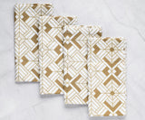 Custom Print Metallic Cotton Napkins - Customized Napkins