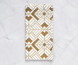 Printed Napkins - Metallic Gold Foil Napkins