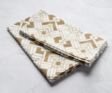 Printed Napkins - Metallic Gold Foil Napkins