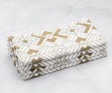 Printed Napkins - Metallic Gold Foil Napkins