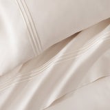 Triple Luxe Sateen Sheet Set | Hotel Collection Cream