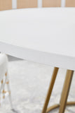 Turino 54" Round Dining Table Concrete Top