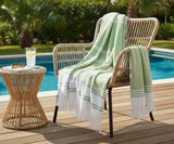 Turkish Cotton Bath Towels – Sage Green Set of 2