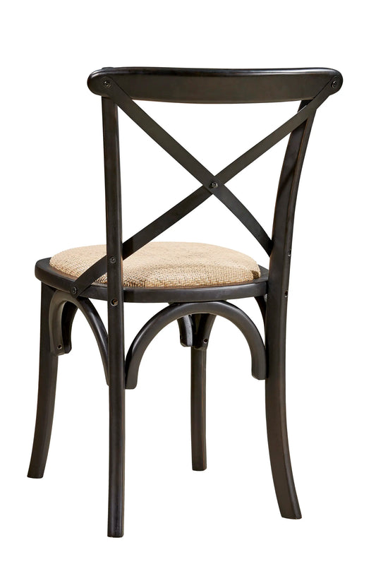 X Back Side Chair (Black)
