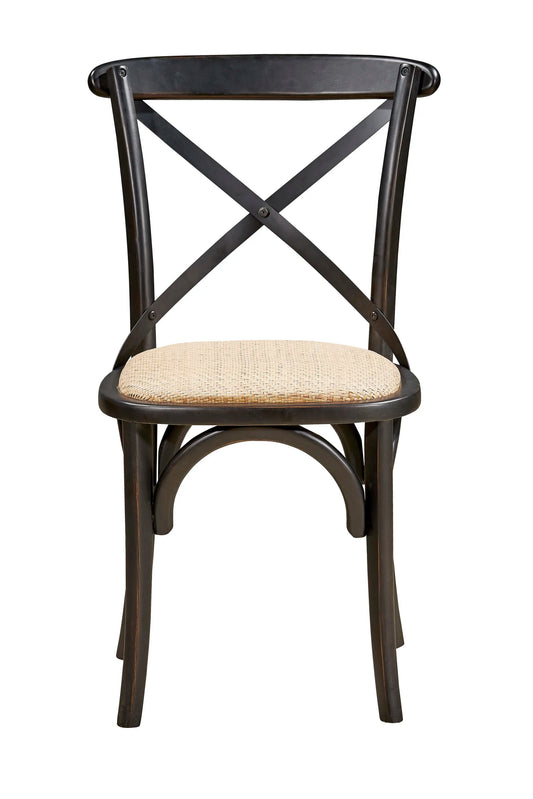 X Back Side Chair (Black)