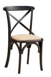 X Back Side Chair (Black)