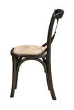 X Back Side Chair (Black)