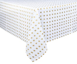 Gold Polka Dot Tablecloth