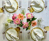 Gold Polka Dot Tablecloth
