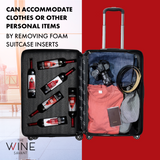 Wine Bottle Suitcase | Holds 12 Standard 750 ML Size Bottles