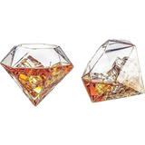 The Wine Savant Diamond Whiskey Glasses, Set of 2 10 oz