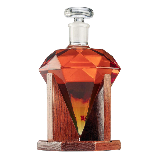 Diamond Decanter For Whiskey, Liquor, 750ml