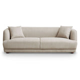 Larisa Cream Mid Century Modern Linen Sofa