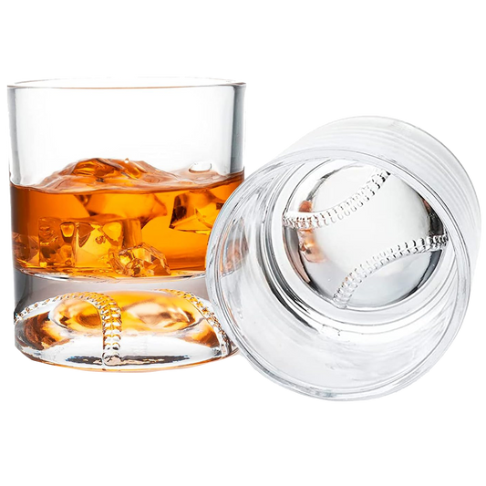 Baseball Whiskey Glass - 12oz