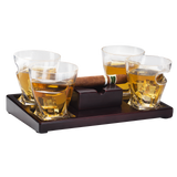 Cigar Holder Whiskey Glasses Set