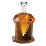 Diamond Decanter For Whiskey, Liquor, 750ml