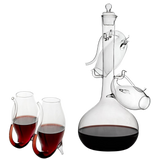 Crystal Port and Dessert Wine Sippers & Decanter - Set of 4