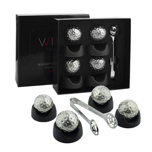 Golf Ball Shaped Stainless Steel Whiskey Stones