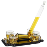 Ice Hockey Whiskey Decanter Set With 4 Helmet Whiskey Glasses