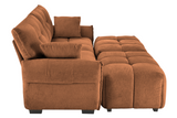 CHARLOTTE 78" 2-Seater Sofa with 2 Ottomans