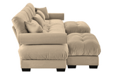 CLOUDIES 134" 3 Seater Sofa with 2 Ottomans
