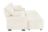 CHARLOTTE 78" 2-Seater Sofa with 2 Ottomans