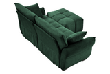 CHARLOTTE 78" 2-Seater Sofa with 1 Ottoman