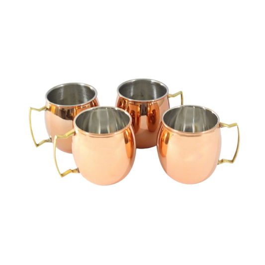 Copper Mule Mugs Stainless Steel Set of 4