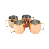 Copper Mule Mugs Stainless Steel Set of 4