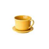 Glossy Ceramic Teacup & Saucer Set