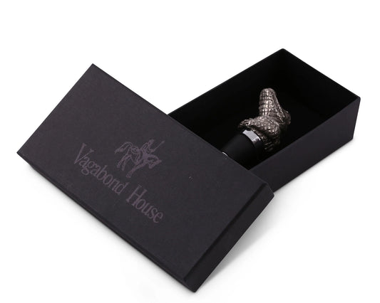 Pewter Alligator Bottle Stopper