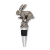 Pewter Jumping Hare Bottle Stopper