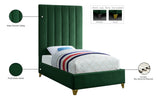 Via Upholstered Contemporary Bed – Luxurious Channel Tufting, Sleek Design, Perfect for Modern Bedrooms
