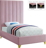 Via Upholstered Contemporary Bed – Luxurious Channel Tufting, Sleek Design, Perfect for Modern Bedrooms