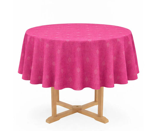 Round Block Print Tablecloths