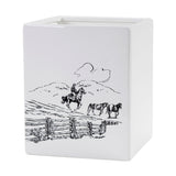 Ranch Life Ceramic Wastebasket, 2 MOQ