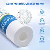 Waterdrop 5 Micron 10" x 2.5" Whole House Sediment Home Water Filter Cartridge Replacement for Any 10 inch RO Unit 6pcs