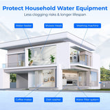 Waterdrop 5 Micron 10" x 2.5" Whole House Sediment Home Water Filter Cartridge Replacement for Any 10 inch RO Unit 6pcs