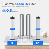 Waterdrop DST Stainless Steel Under Sink Water Filter System