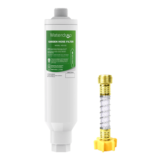 Garden Hose Filter with Flexible Hose Protector