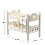 ROBUD Wooden Baby Doll Bed